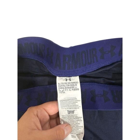 Under Armour Heatgear Colorblock Ankle Crop Tights 7/8 Womens XL - Picture 3 of 8